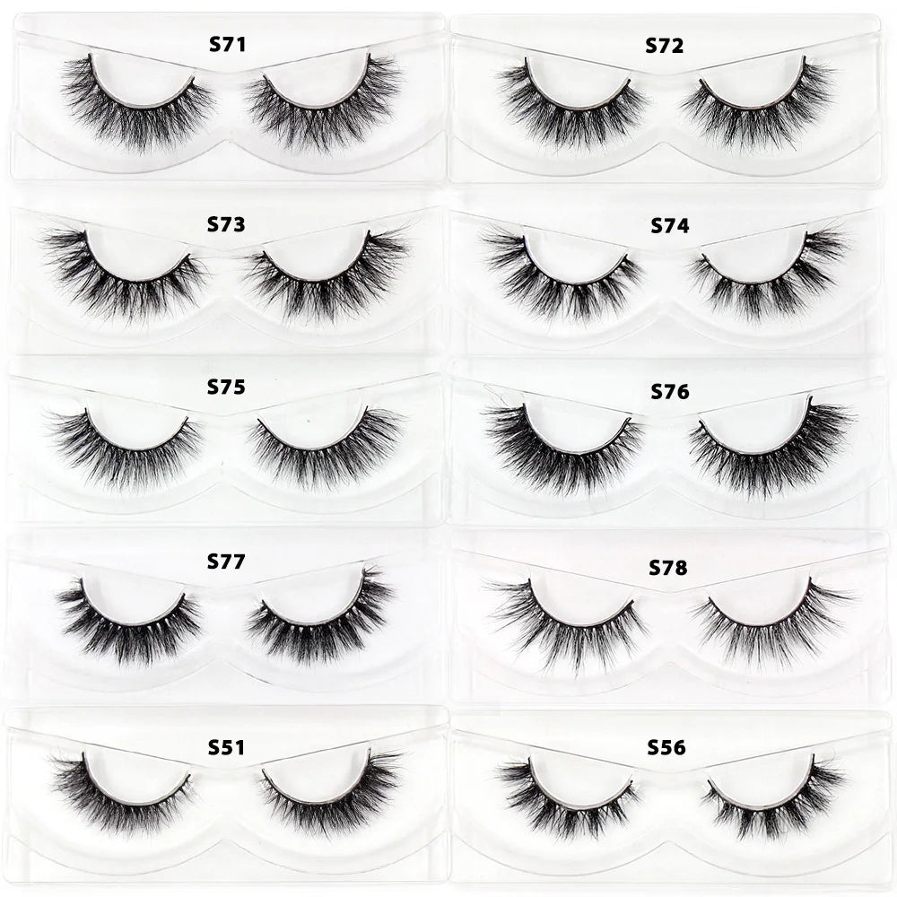 LEHUAMAO 30/60/100 Pairs Mink Lashes 3D