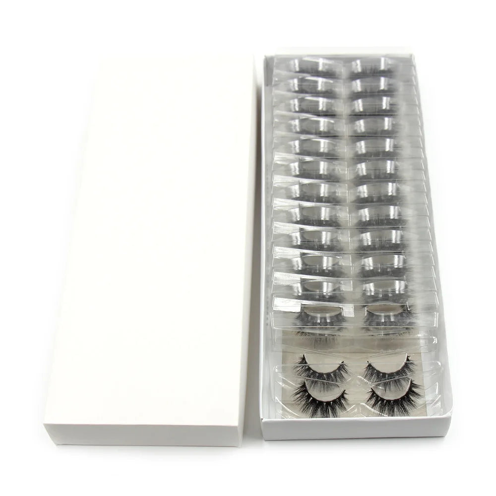 LEHUAMAO 30/60/100 Pairs Mink Lashes 3D