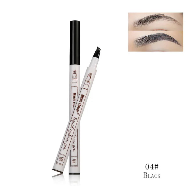 Music Flower 4 Colors Fine Sketch Liquid Eyebrow Pencil