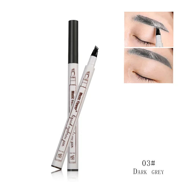 Music Flower 4 Colors Fine Sketch Liquid Eyebrow Pencil