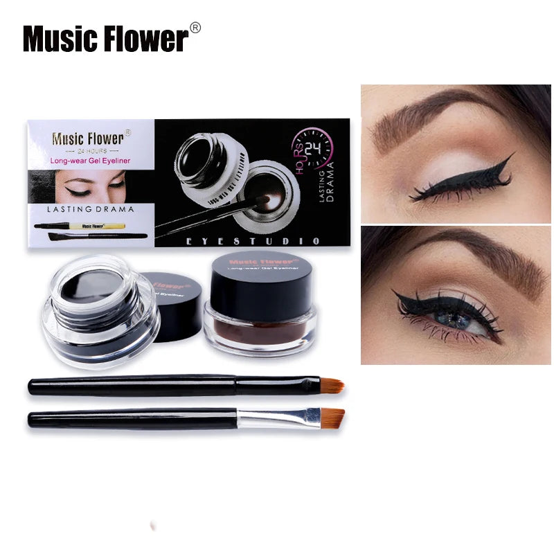 Music Flower Eye Makeup 2 in 1 Gel Eyeliner