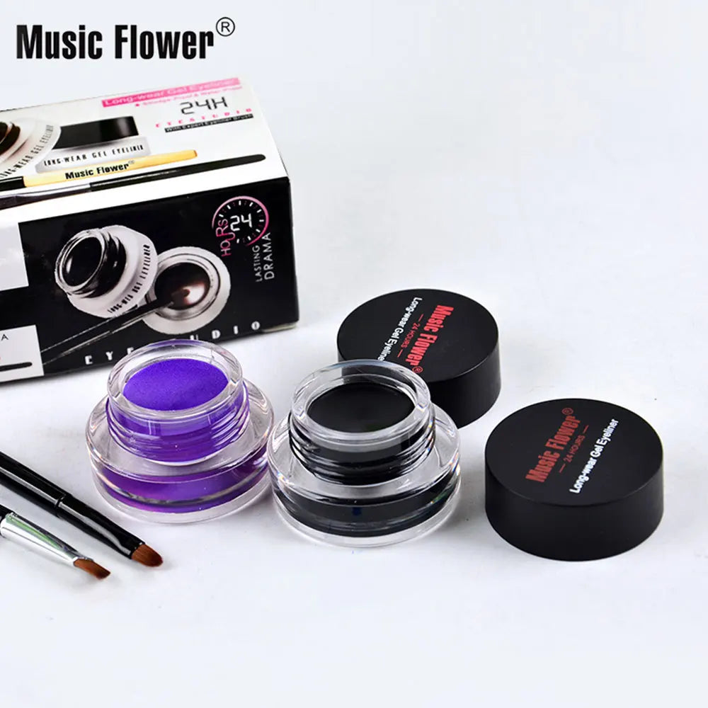 Music Flower Eye Makeup 2 in 1 Gel Eyeliner