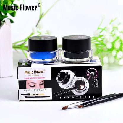 Music Flower Eye Makeup 2 in 1 Gel Eyeliner