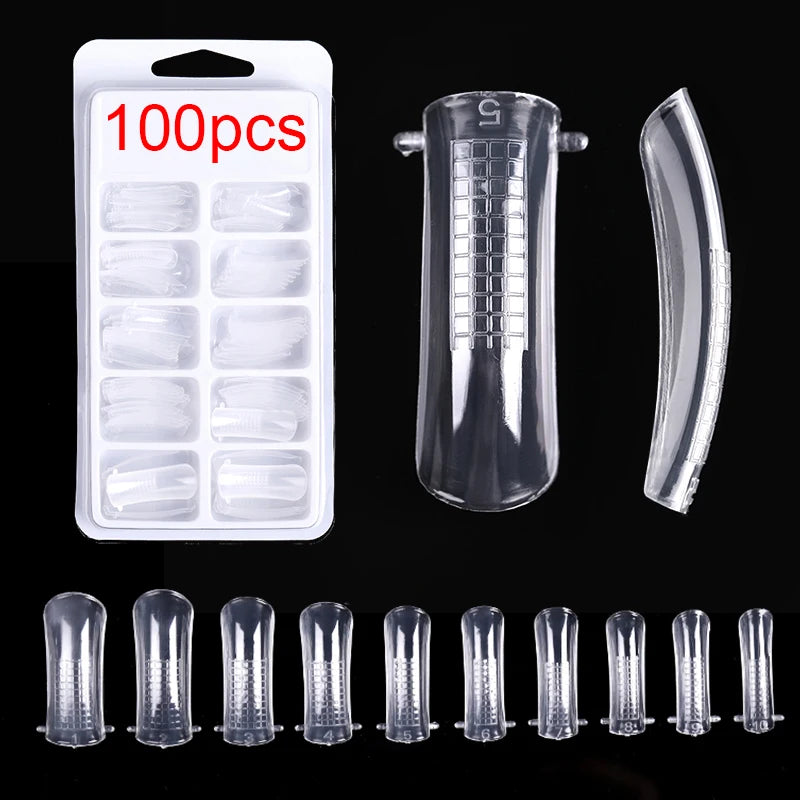 100Pcs/box Full Cover Sculpted Nail Tips