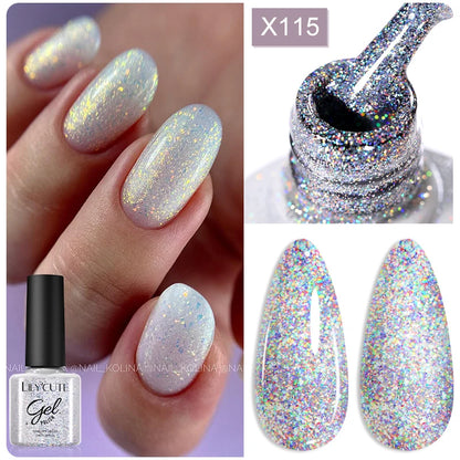 LILYCUTE 5ML Reflective Glitter Liner Gel Polish Nail