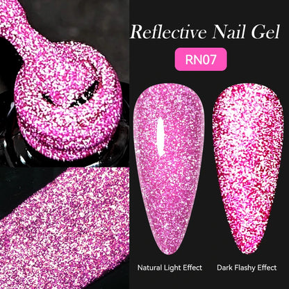 LILYCUTE 5ML Reflective Glitter Liner Gel Polish Nail