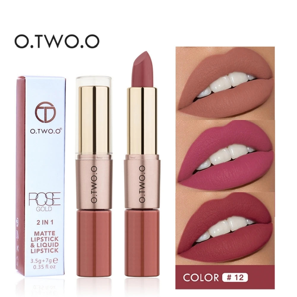 O.TWO.O 2 IN 1 Matte Lipstick