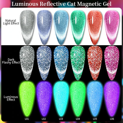 LILYCUTE Luminous Reflective Gel Nail Polish