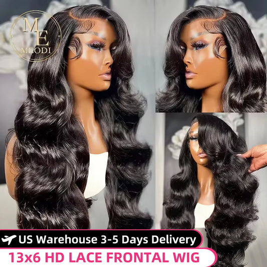 Body Wave HD Lace Frontal Wig Human Hair Pre-Plucked Lace Wigs For Women Brazilian