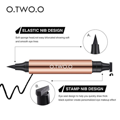 O.TWO.O Eyeliner Stamp Black Liquid Eyeliner Pen Waterproof