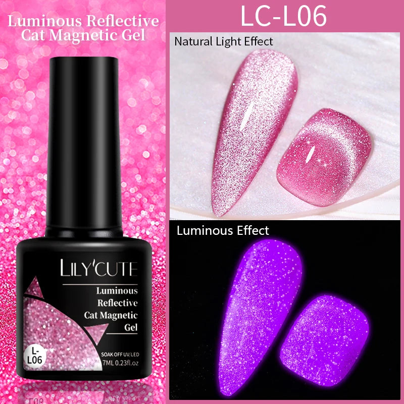 LILYCUTE Luminous Reflective Gel Nail Polish