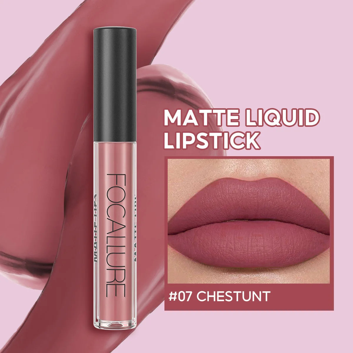 FOCALLURE Matte Velvet Lip Gloss Long Lasting Waterproof