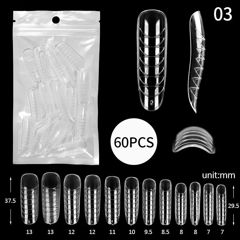 100Pcs/box Full Cover Sculpted Nail Tips