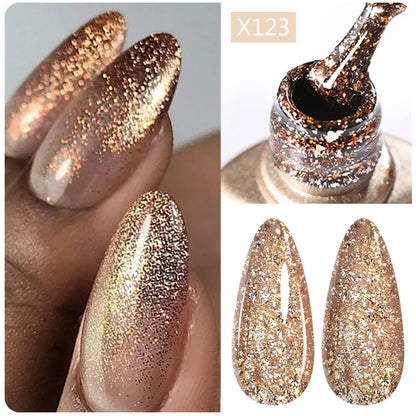 LILYCUTE 5ML Reflective Glitter Liner Gel Polish Nail