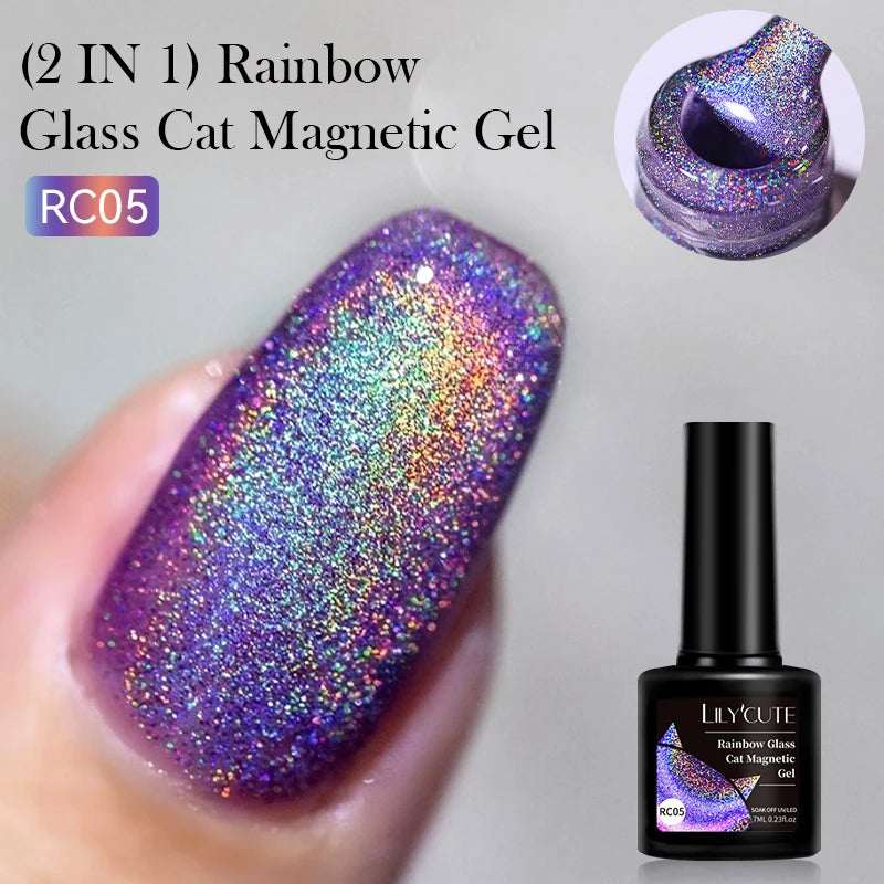 LILYCUTE 5ML Reflective Glitter Liner Gel Polish Nail