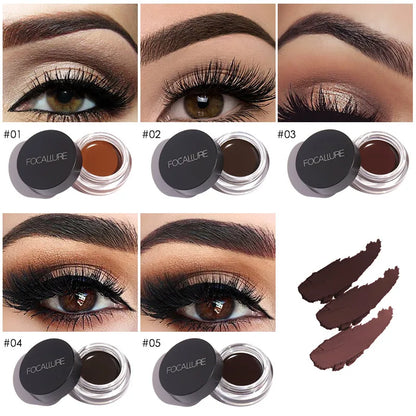 FOCALLURE 5 Color Waterproof Eyebrow