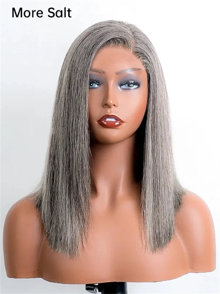 MEODI Salt & Pepper Gray Beginner Friendly Human Hair