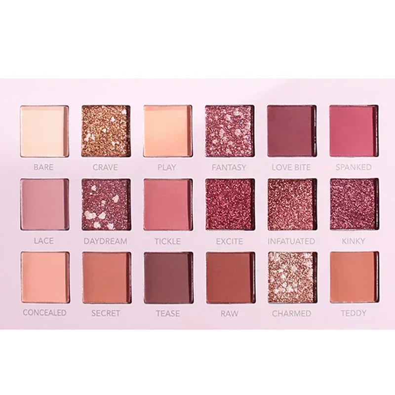 Heallor 18 Colors Glitter Eyeshadow Palette