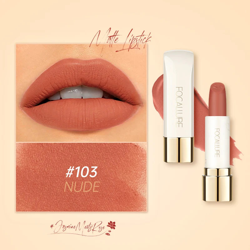 FOCALLURE 16 Shades Matte Lipstick Natural Super Soft