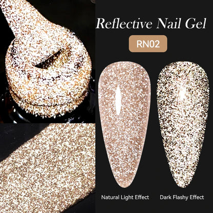 LILYCUTE 5ML Reflective Glitter Liner Gel Polish Nail