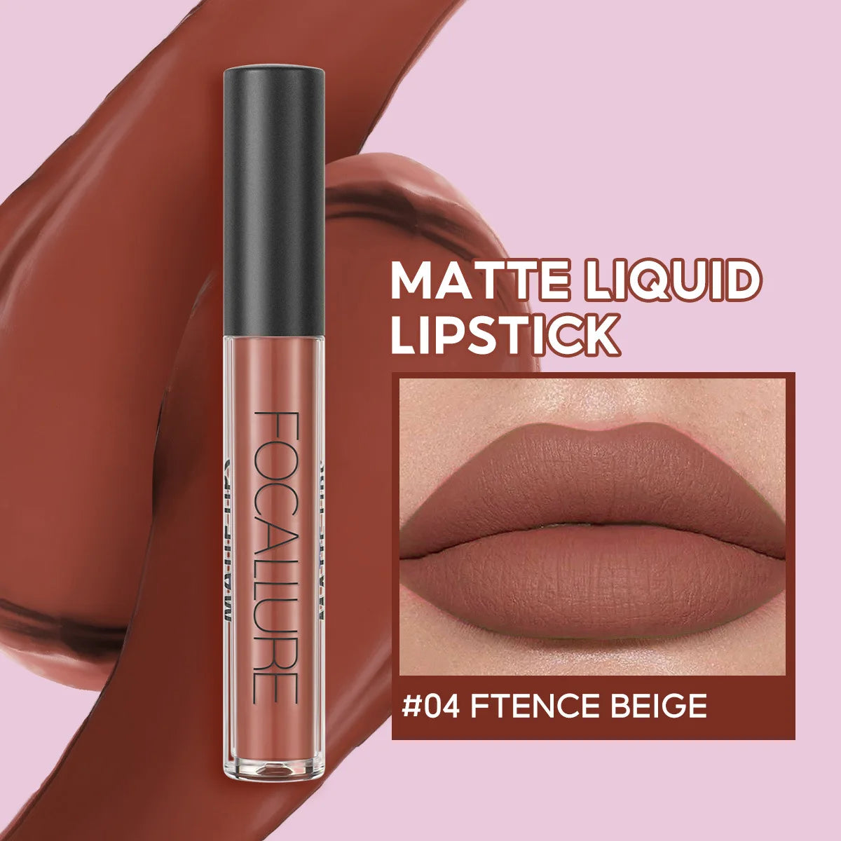 FOCALLURE Matte Velvet Lip Gloss Long Lasting Waterproof