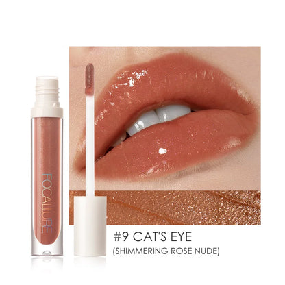 FOCALLURE Makeup Lip Gloss Moisturizing Long Lasting