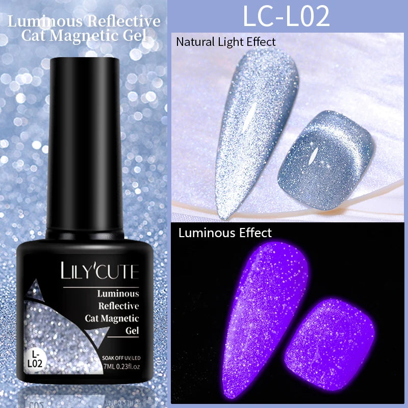 LILYCUTE Luminous Reflective Gel Nail Polish