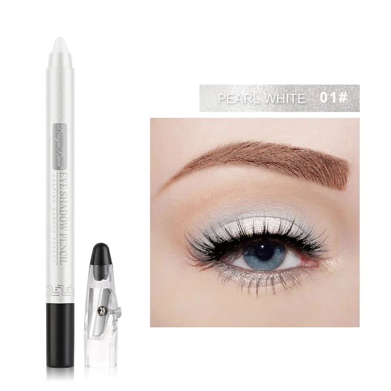 12 Colors Pearlescent Eyeshadow Pen Long Lasting