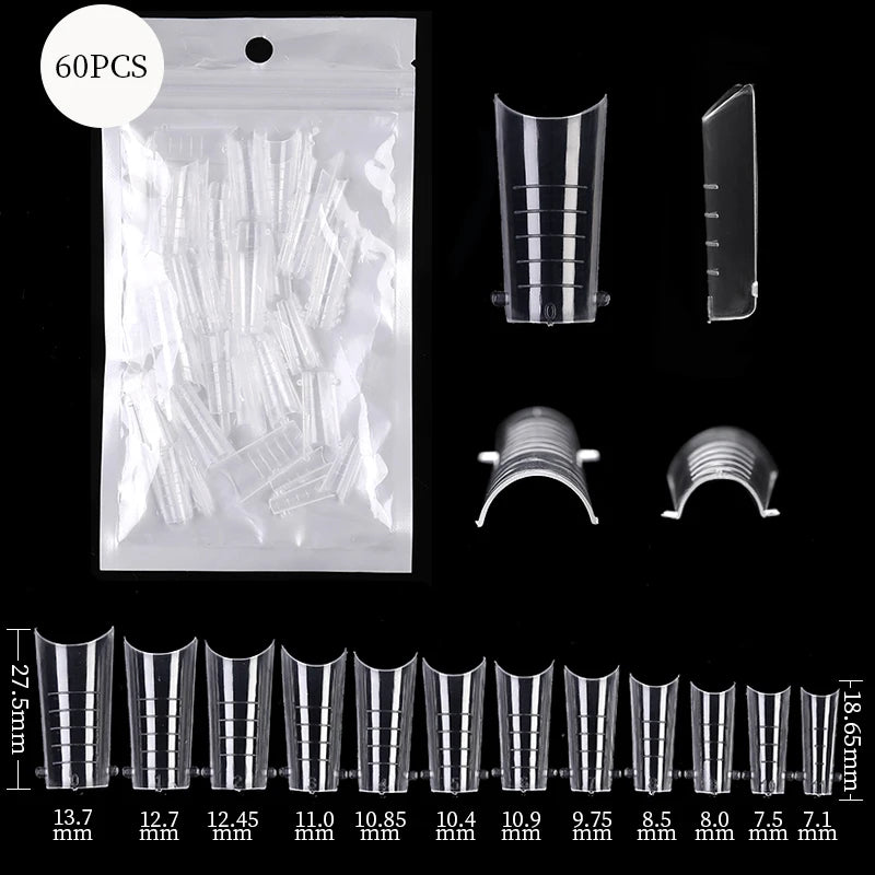 100Pcs/box Full Cover Sculpted Nail Tips