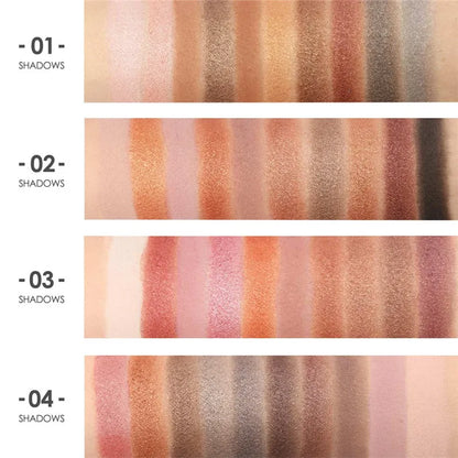 FOCALLURE Eyeshadow Palette 10 Colors Matte Glitter