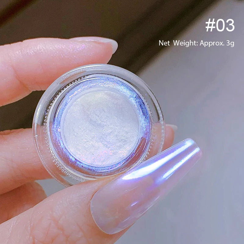 1Box Nail Mirror Glitter Powder Metallic Colorful