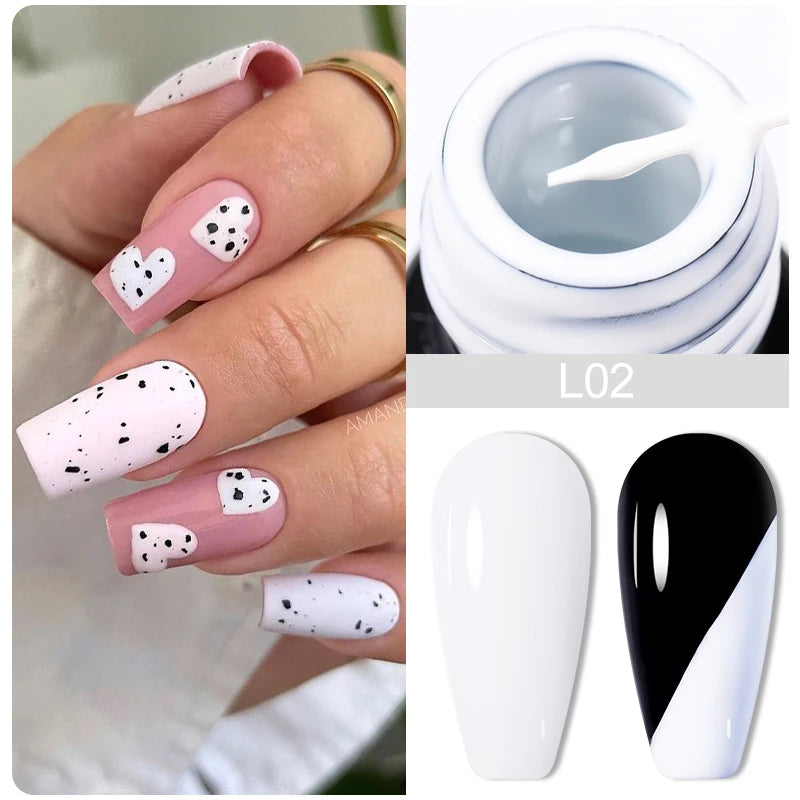 LILYCUTE 5ML Reflective Glitter Liner Gel Polish Nail