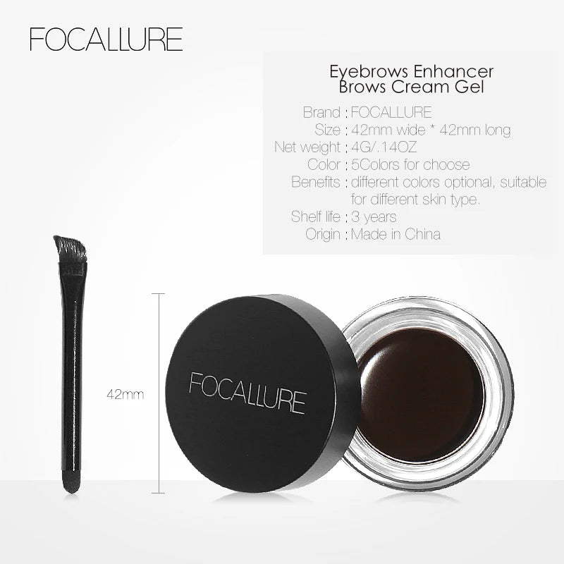 FOCALLURE 5 Color Waterproof Eyebrow