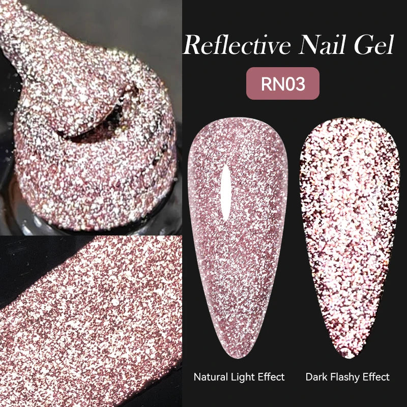 LILYCUTE 5ML Reflective Glitter Liner Gel Polish Nail