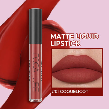 FOCALLURE Matte Velvet Lip Gloss Long Lasting Waterproof