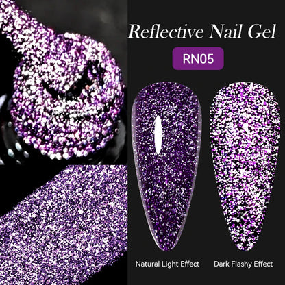 LILYCUTE 5ML Reflective Glitter Liner Gel Polish Nail