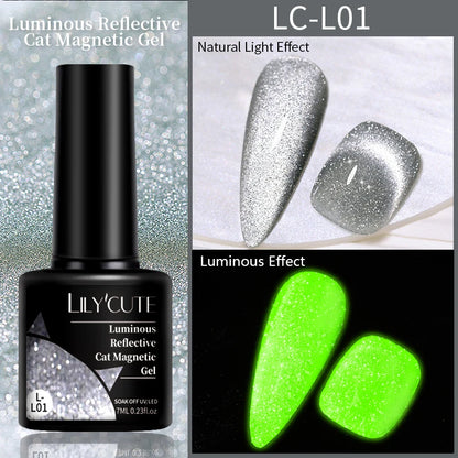 LILYCUTE Luminous Reflective Gel Nail Polish