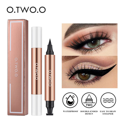 O.TWO.O Eyeliner Stamp Black Liquid Eyeliner Pen Waterproof