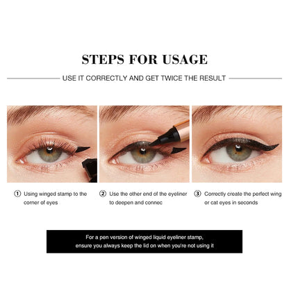 O.TWO.O Eyeliner Stamp Black Liquid Eyeliner Pen Waterproof