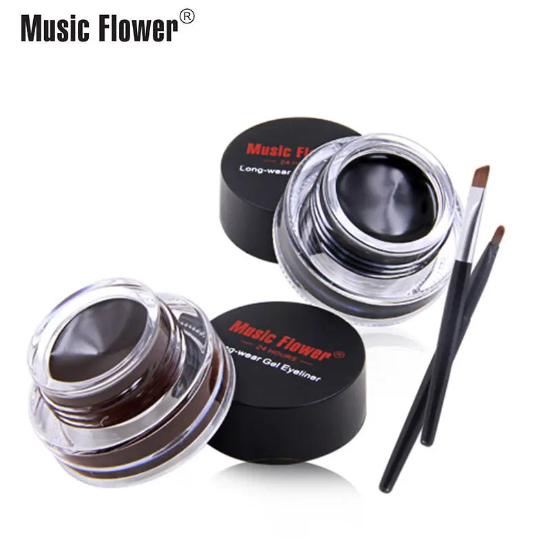 Music Flower Eye Makeup 2 in 1 Gel Eyeliner