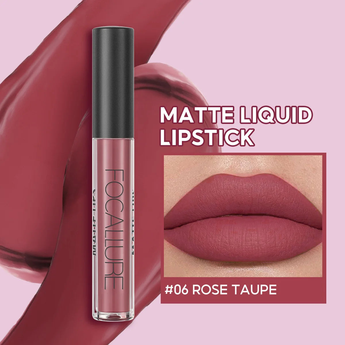 FOCALLURE Matte Velvet Lip Gloss Long Lasting Waterproof