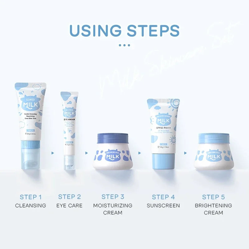 LAIKOU Milk Skincare Set 5Pcs