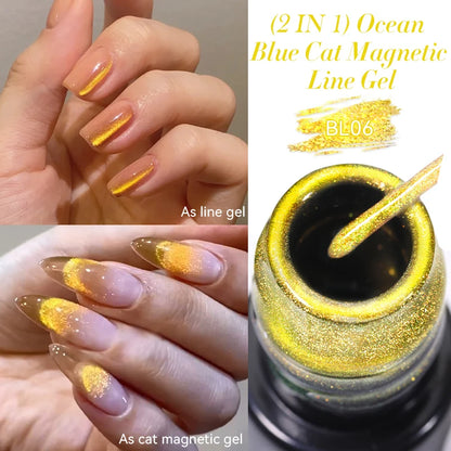 LILYCUTE 5ML Reflective Glitter Liner Gel Polish Nail