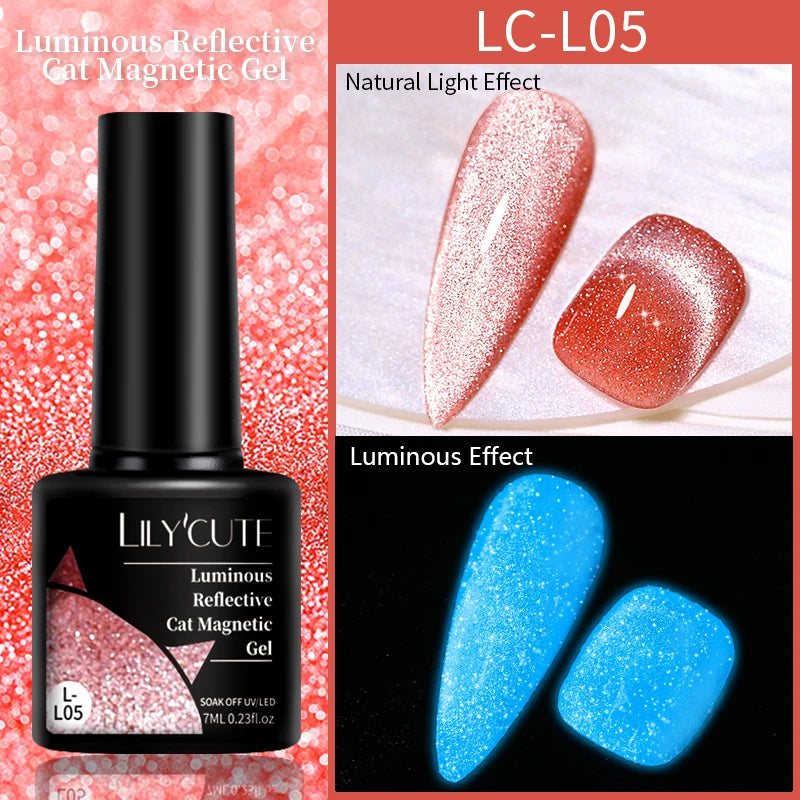 LILYCUTE Luminous Reflective Gel Nail Polish