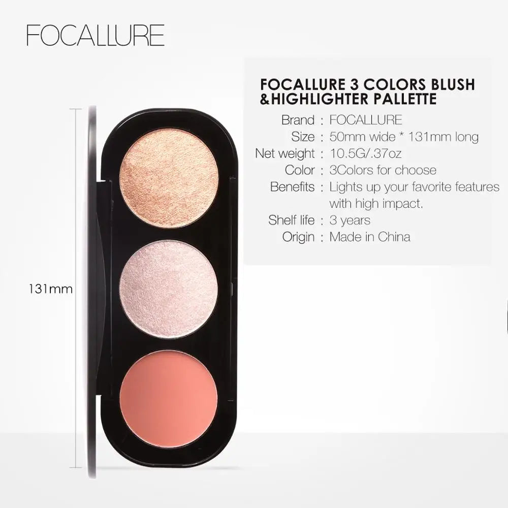 FOCALLURE Pigment Blush Peach Palette