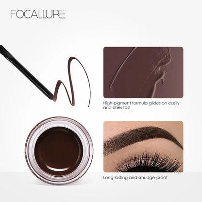 FOCALLURE 5 Color Waterproof Eyebrow