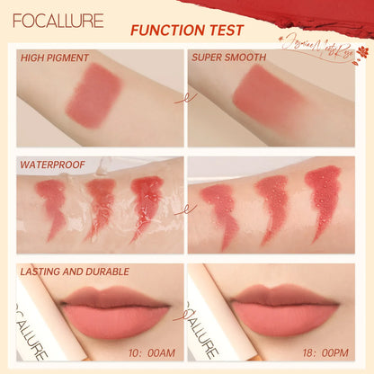 FOCALLURE 16 Shades Matte Lipstick Natural Super Soft