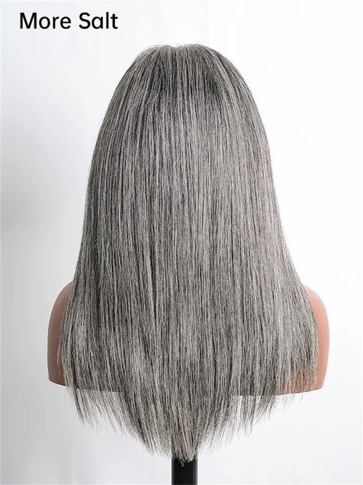 MEODI Salt & Pepper Gray Beginner Friendly Human Hair