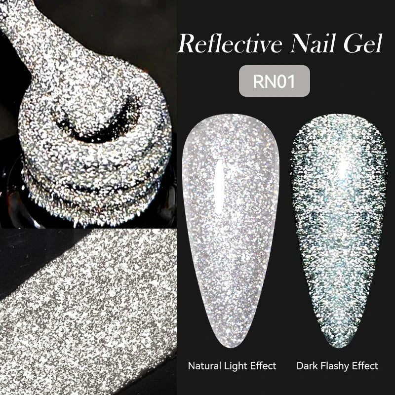 LILYCUTE 5ML Reflective Glitter Liner Gel Polish Nail