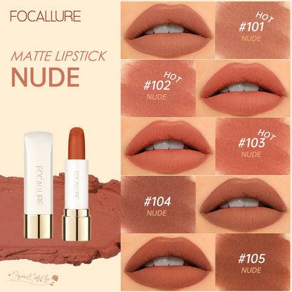 FOCALLURE 16 Shades Matte Lipstick Natural Super Soft